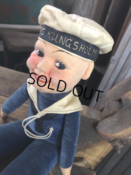 画像10: Vintage Sailor Boy Souvenir Cloth Doll M/S KUNGSHOLM (A295)  (10)