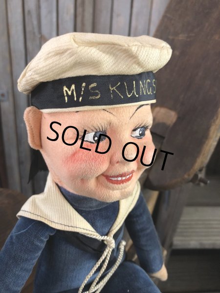 画像8: Vintage Sailor Boy Souvenir Cloth Doll M/S KUNGSHOLM (A295)  (8)