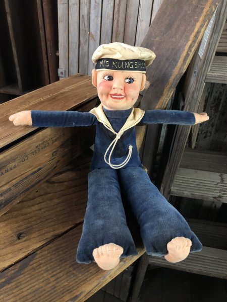 画像2: Vintage Sailor Boy Souvenir Cloth Doll M/S KUNGSHOLM (A295)  (2)