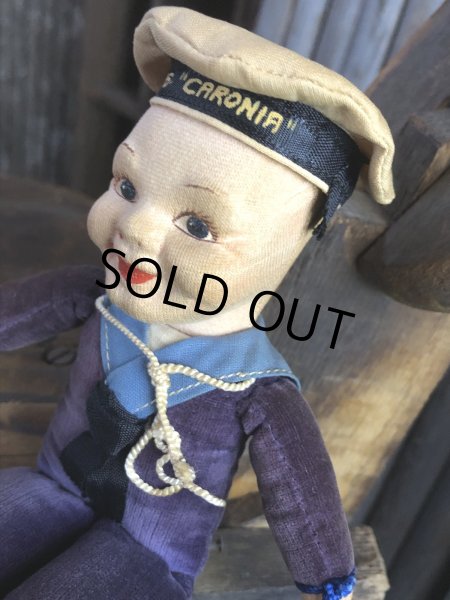 画像9: Vintage Sailor Boy Souvenir Cloth Doll R.M.S. CARONIR (A297)  (9)