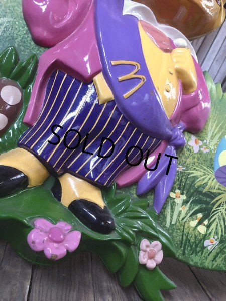 画像11: 70s Vintage SETMAKERS McDonalds Playland Mayor McCheese Wall Plaque Statue (A298) (11)