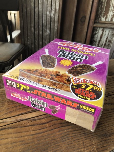 画像8: 90s Vintage Kellogg's Cereal Box Raisin Bran Star Wars (A301) (8)