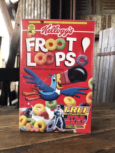 画像2: 90s Vintage Kellogg's Cereal Box FROOT LOOPS Star Wars (A300) (2)