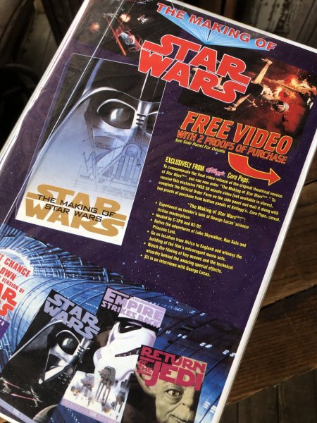 画像5: 90s Vintage Kellogg's Cereal Box CORN POPPS Star Wars (A299) (5)