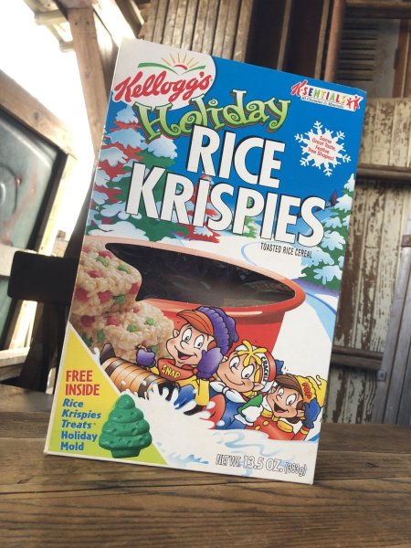 画像2: 00s Vintage Kellogg's Cereal Box RICE KRISPIES Holiday (A305) (2)