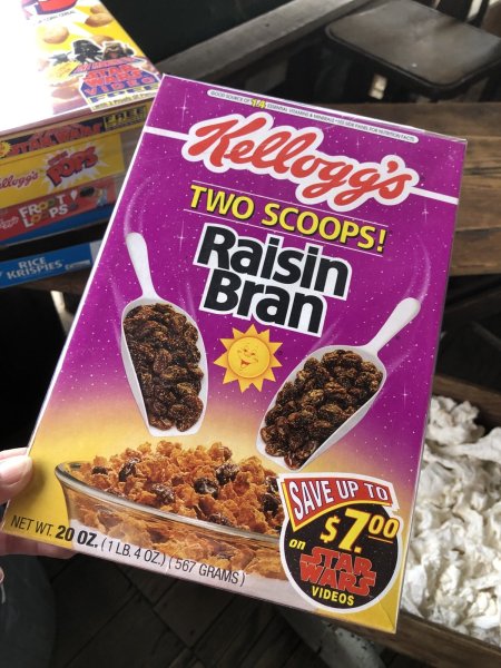 画像1: 90s Vintage Kellogg's Cereal Box Raisin Bran Star Wars (A301) (1)