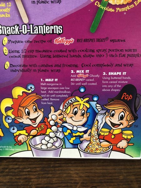 画像5: 00s Vintage Kellogg's Cereal Box RICE KRISPIES Ghostly (A307) (5)