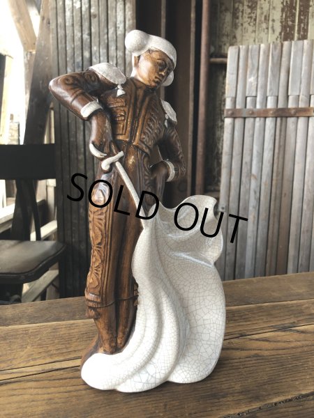 画像11: 60s Vintage Matador Porcelain Ceramic Statue Mid Century Large Figure (A308) (11)