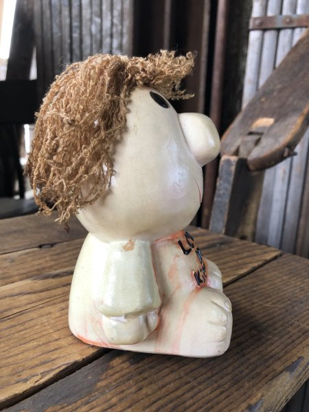 画像5: 70s Vintage Russ Berrie Wilbur Family Wilbur and Friends Ceramic Bank Love IN Kisses (A310) (5)