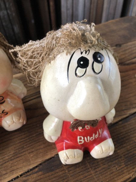 画像12: 70s Vintage Russ Berrie Wilbur Family Wilbur and Friends Ceramic Bank Bedtime Buddy (A311) (12)