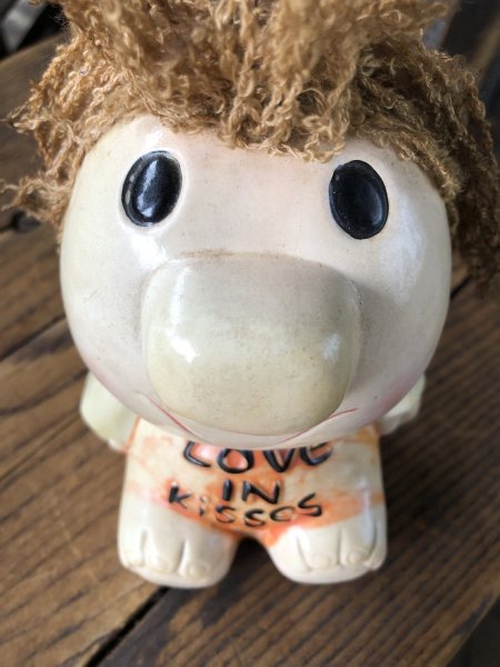 画像7: 70s Vintage Russ Berrie Wilbur Family Wilbur and Friends Ceramic Bank Love IN Kisses (A310) (7)