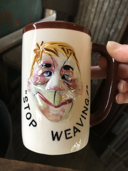 画像4: 50s Vintage Enesco Funny Faces Ceramic Mug SET (A313) (4)