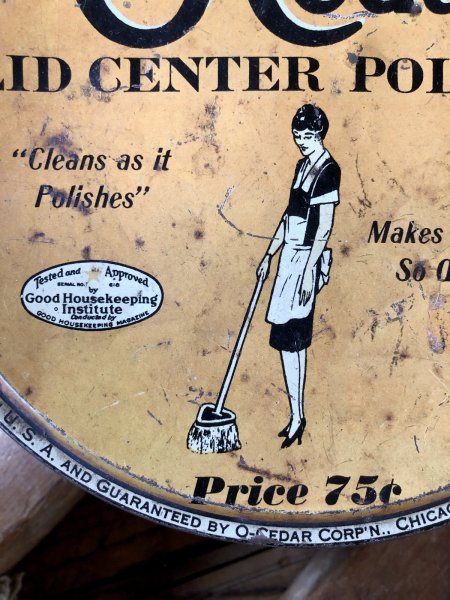 画像11: 30s Vintage O-Cedar Polish Mop Tin Can (A316) (11)