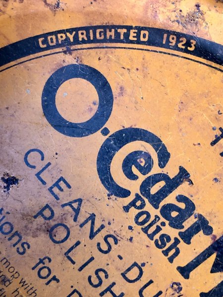 画像10: 20s Vintage O-Cedar Polish Mop Tin Can (A315) (10)