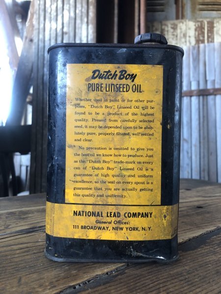 画像4: Vintage Dutch Boy Paint Linseed Oil One Quart Can (A321) (4)