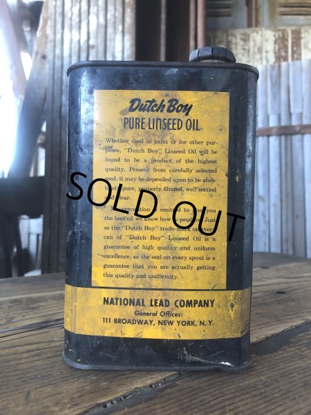 画像4: Vintage Dutch Boy Paint Linseed Oil One Quart Can (A321) (4)