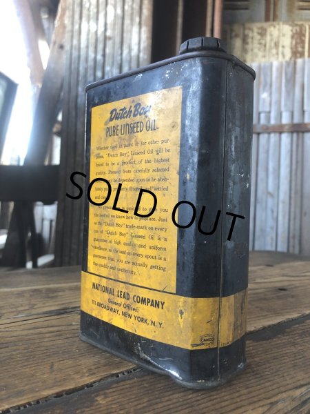 画像3: Vintage Dutch Boy Paint Linseed Oil One Quart Can (A321) (3)