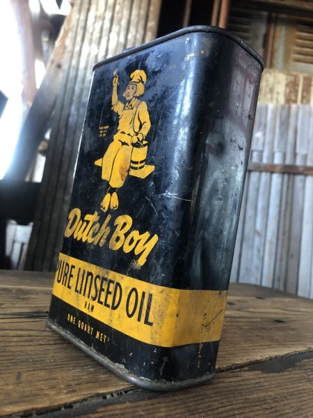 画像5: Vintage Dutch Boy Paint Linseed Oil One Quart Can (A321) (5)