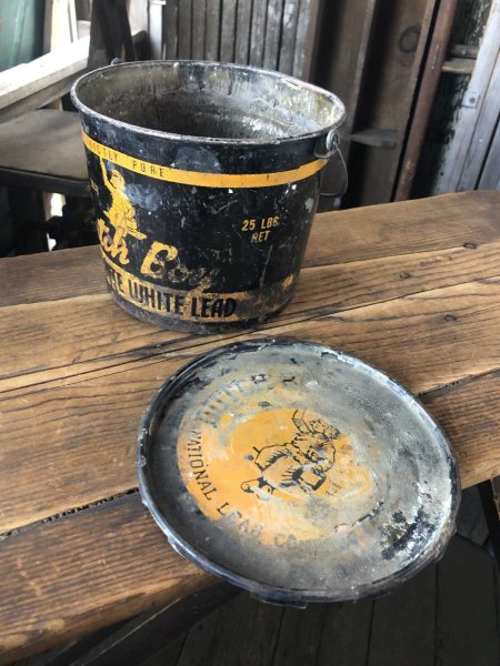 画像5: Vintage Dutch Boy White Lead Paint Can Bucket Pail (A323) (5)
