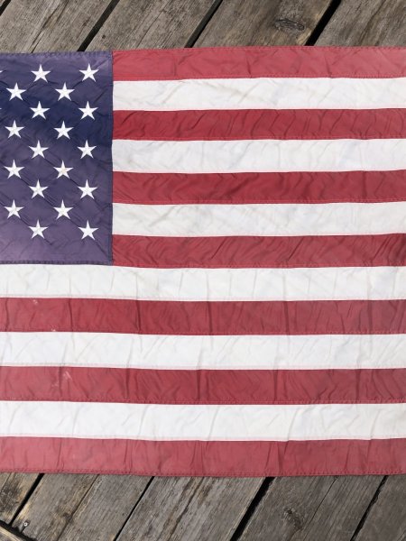 画像21: 60s Vintage Annin and Co Stars and Stripes United States American Flag 50 Stars (A326) (21)