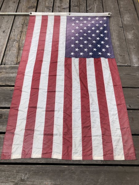 画像29: 60s Vintage Annin and Co Stars and Stripes United States American Flag 50 Stars (A326) (29)