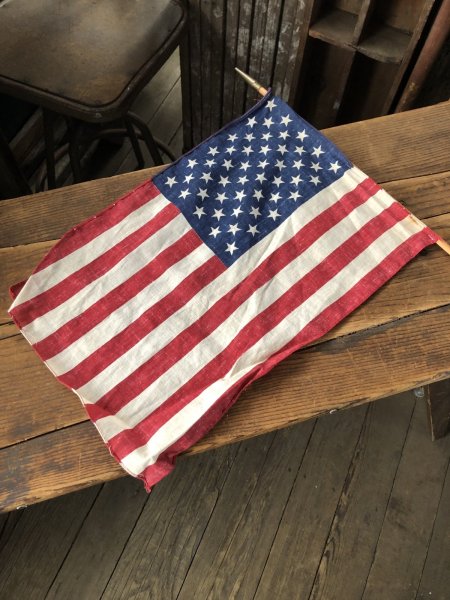 画像7: Vintage Stars and Stripes United States American Flag 50 Stars 79cm /29x42 cm (A327) (7)