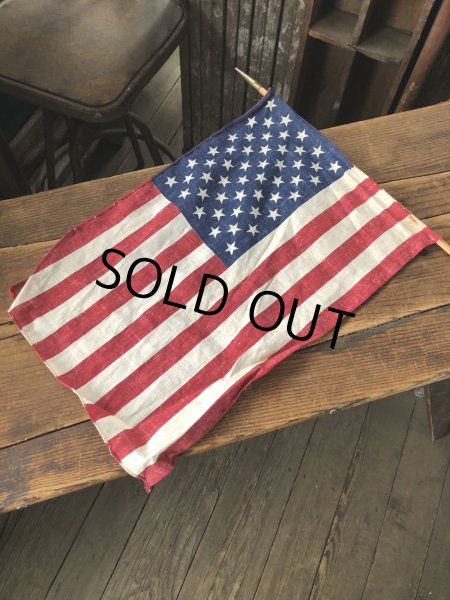 画像7: Vintage Stars and Stripes United States American Flag 50 Stars 79cm /29x42 cm (A327) (7)