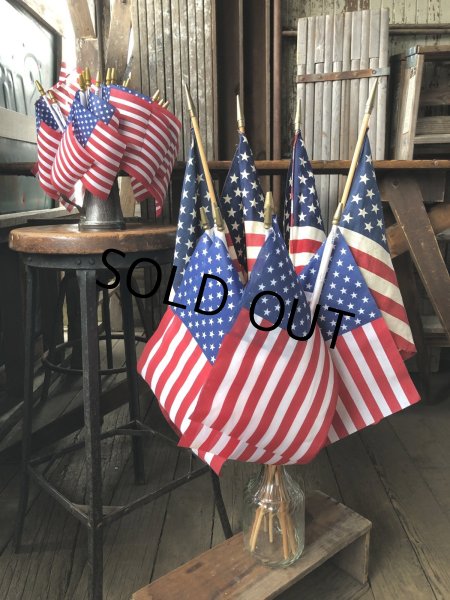 画像13: Vintage Stars and Stripes United States American Flag 50 Stars 79cm /29x42 cm (A327) (13)