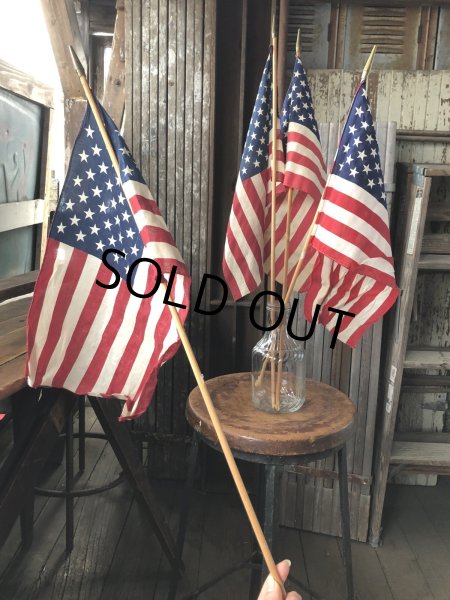 画像9: Vintage Stars and Stripes United States American Flag 50 Stars 79cm /29x42 cm (A327) (9)