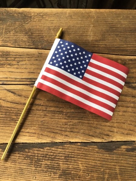 画像2: Vintage Stars and Stripes United States American Flag 50 Stars 27cm/11x16cm (A329) (2)