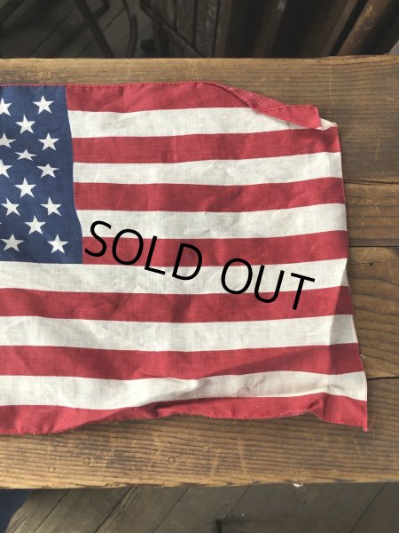 画像4: Vintage Stars and Stripes United States American Flag 50 Stars 79cm /29x42 cm (A327) (4)