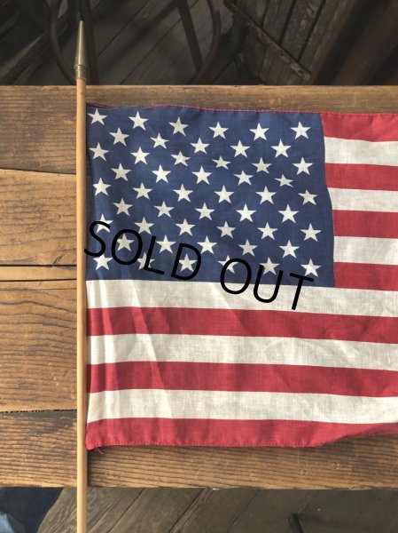 画像3: Vintage Stars and Stripes United States American Flag 50 Stars 79cm /29x42 cm (A327) (3)