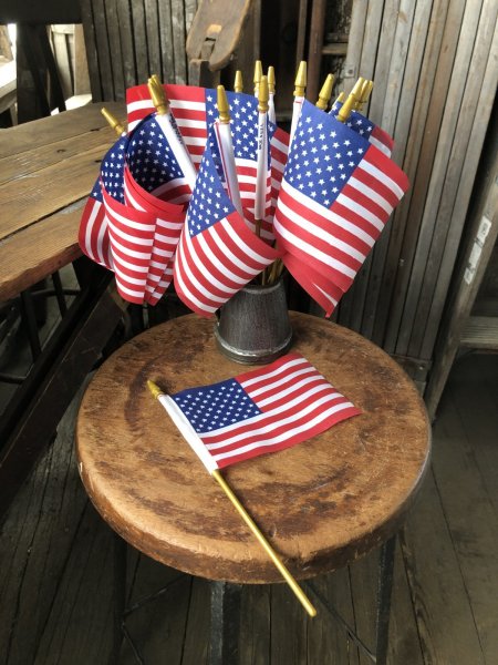 画像1: Vintage Stars and Stripes United States American Flag 50 Stars 27cm/11x16cm (A329) (1)