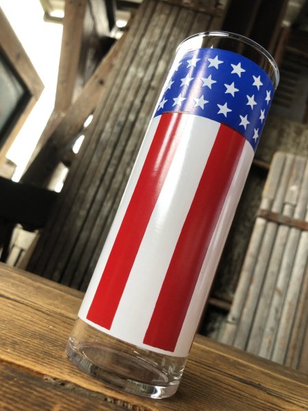 画像4: Vintage Groovy American Old Glory Stars and Stripes Glass 45 (A333) 　 (4)