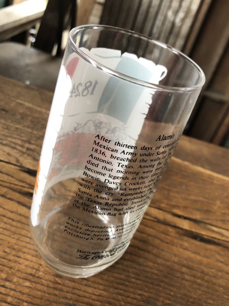 画像2: 70s Vintage Coca Cola Heritage Glass Alamo (A337) 　 (2)