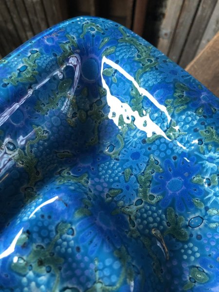 画像5: Vintage MCM Ceramic Ashtray Higgins Country Garden (A344)  (5)