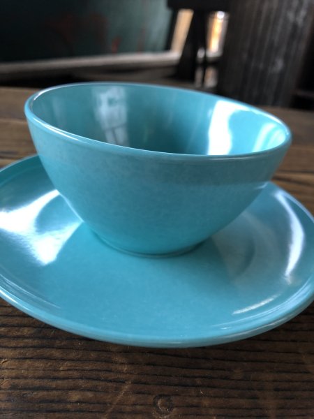 画像4: Vintage BRANCHELL Melmac Turquoise blue C/S (A352) (4)