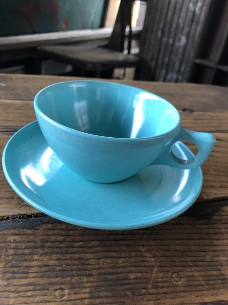 画像4: Vintage BRANCHELL Melmac Turquoise blue C/S (A348) (4)