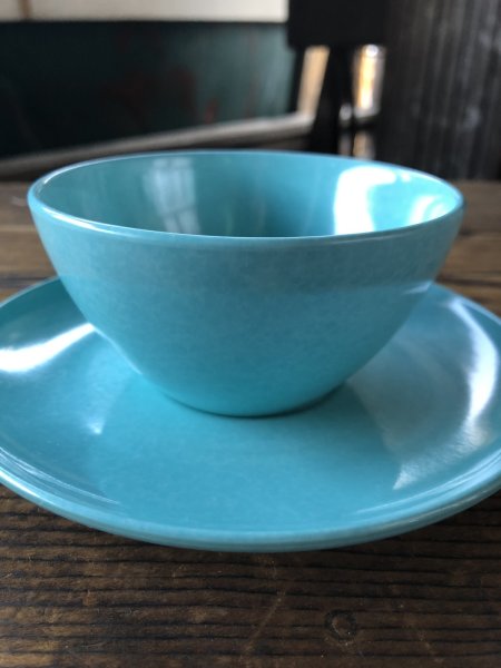 画像7: Vintage BRANCHELL Melmac Turquoise blue C/S (A348) (7)