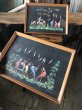 画像28: 50s Vintage MCM African Tribal Art w/Frame SET (A358) (28)