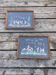 画像29: 50s Vintage MCM African Tribal Art w/Frame SET (A358) (29)