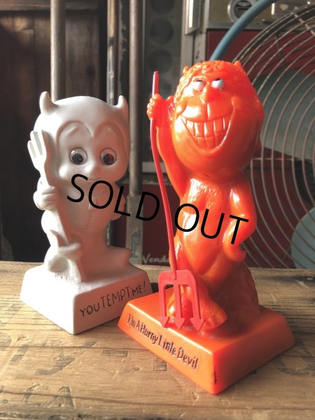 画像12: 70s Vintage American Greetings Co WHITE DEVIL Message Doll " YOU TEMPT ME! " (A362)  (12)
