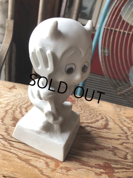 画像4: 70s Vintage American Greetings Co WHITE DEVIL Message Doll " YOU TEMPT ME! " (A362)  (4)