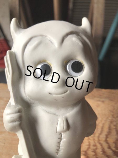 画像9: 70s Vintage American Greetings Co WHITE DEVIL Message Doll " YOU TEMPT ME! " (A362)  (9)