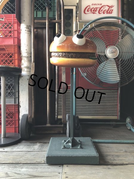 画像1: Vintage Original McDonalds Playland Setmakers Hamburger Patch Stool Chair (A366) (1)