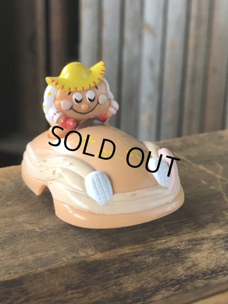 画像1: 90s Vintage IHOP Pancake Kids Meal Toy Pull-Back Car Harvest Harvey (A371) (1)