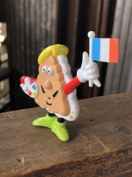 画像2: 90s Vintage IHOP Pancake Kids Meal Toy PVC FRENCHY (A375) (2)