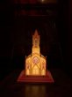 画像1: 50s Vintage Raylite Lighted Musical Windup Church (A382) (1)