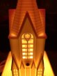 画像23: 50s Vintage Raylite Lighted Musical Windup Church (A382) (23)