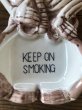 画像10: Vintage Nodding Skeleton KEEP ON SMOKING Ceramic Ashtray Made in JAPAN (A388) (10)